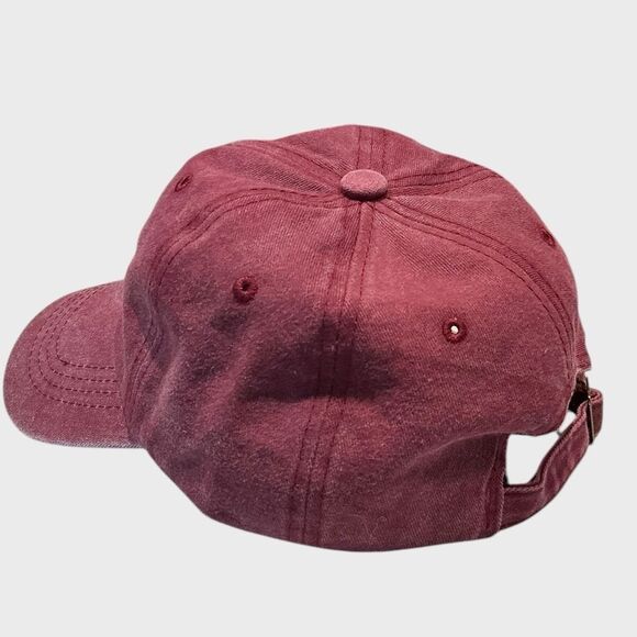 “GIGI” Maroon Baseball Cap Adjustable Womens Relaxed Fit NEW Hat - Picture 5 of 8